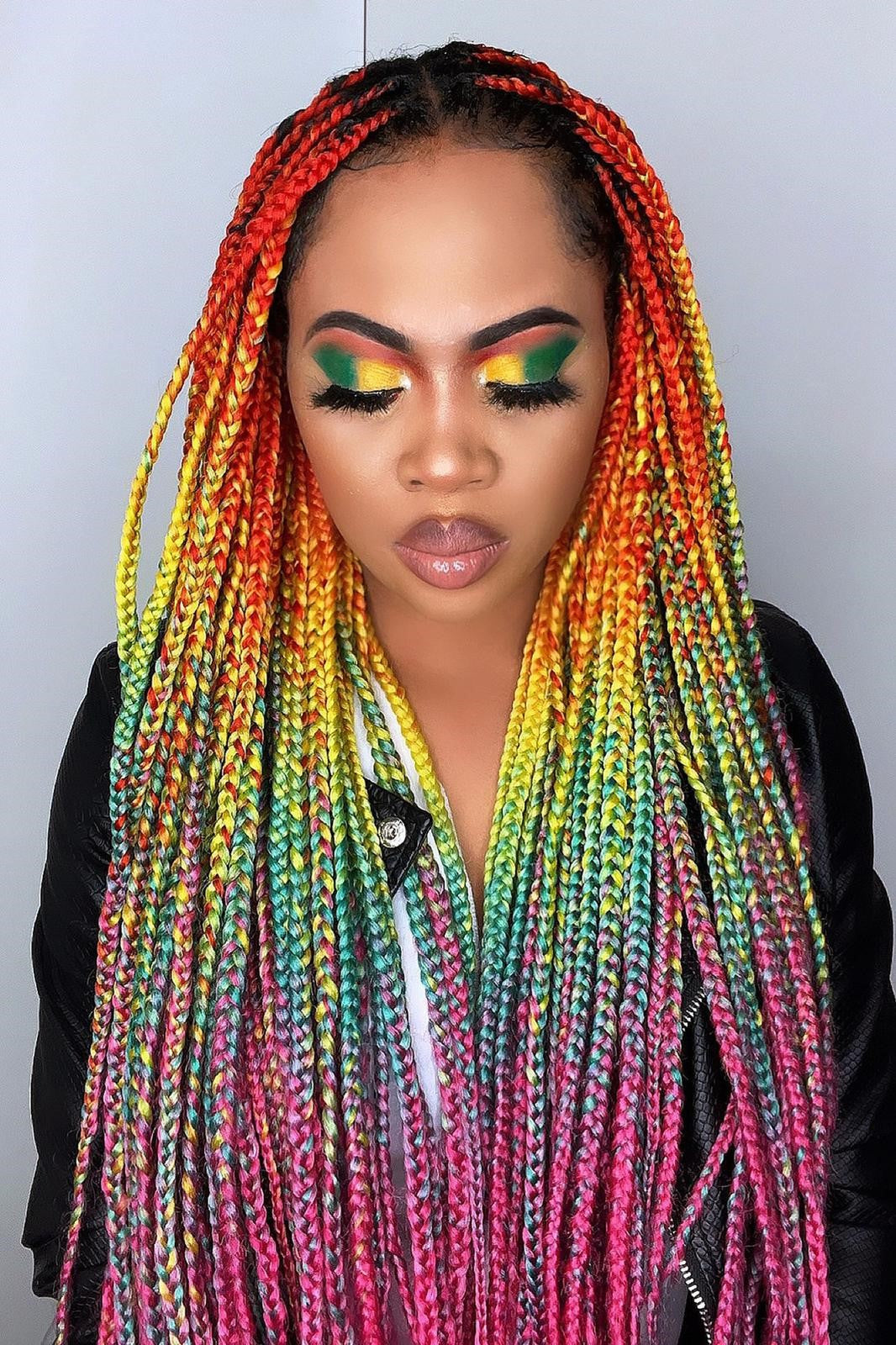 OMBRE BRAIDING HAIR- MULTICOLOUR